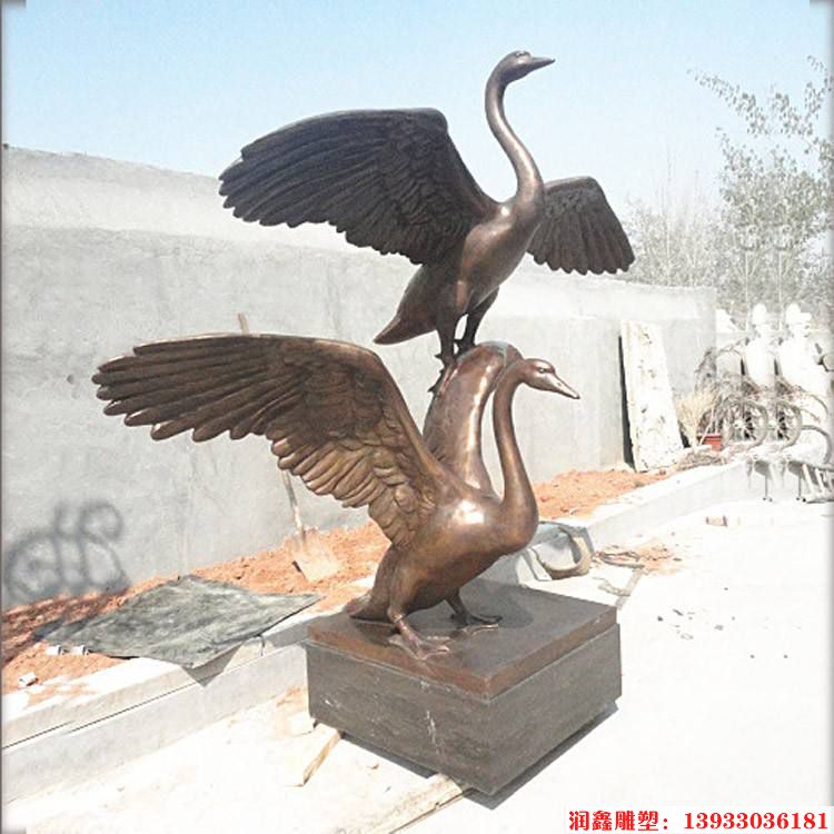 工艺品鹅摆件 铜雕塑