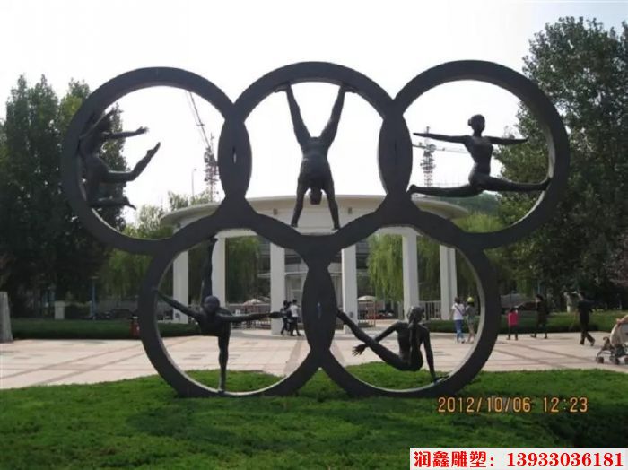 奥运会运动人物铜雕塑