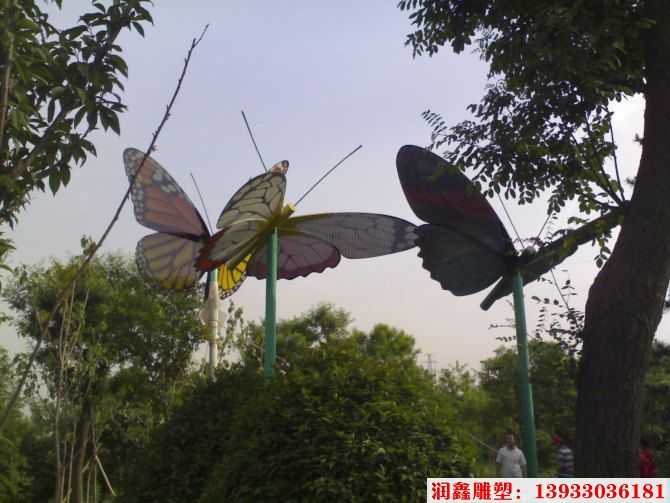 不锈钢蝴蝶雕塑，大型蝴蝶雕塑1
