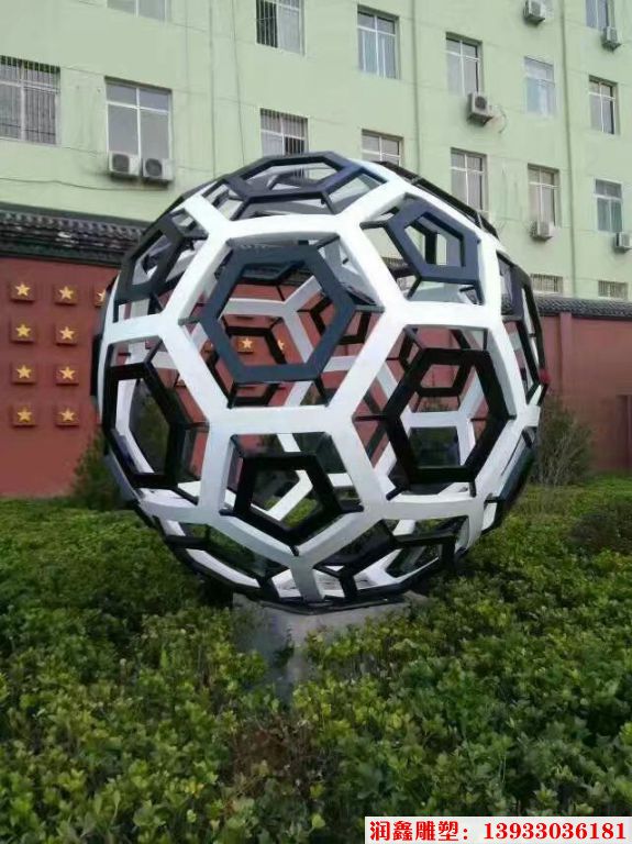 城市景观不锈钢雕塑 球形不锈钢雕塑