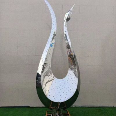 不锈钢天鹅雕塑 抽象天鹅雕塑 动物抽象系列