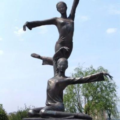 舞蹈学院铜雕塑 人物铜雕塑